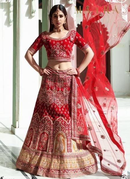 Red Colour ANJANI ART GLAMOUR BRIDE 3 New Designer Heavy Bridel Wedding Wear Lehenga Collection 1070